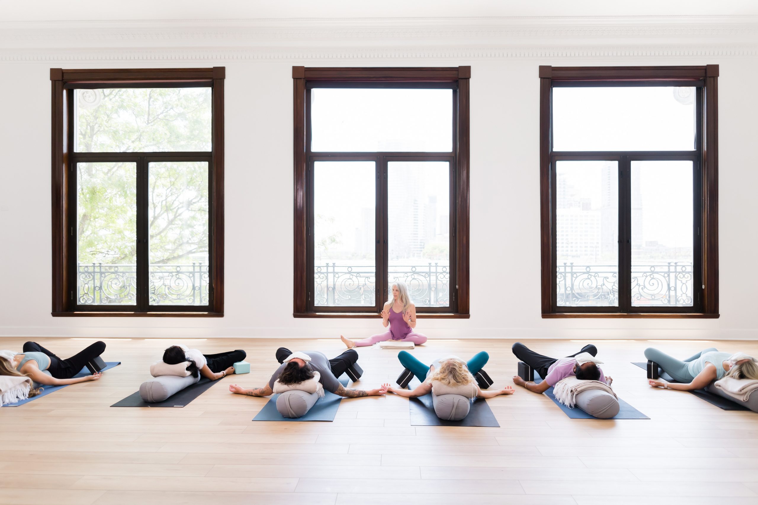 Meditation and Restorative Yoga for the Chest and Shoulders (VIDEO