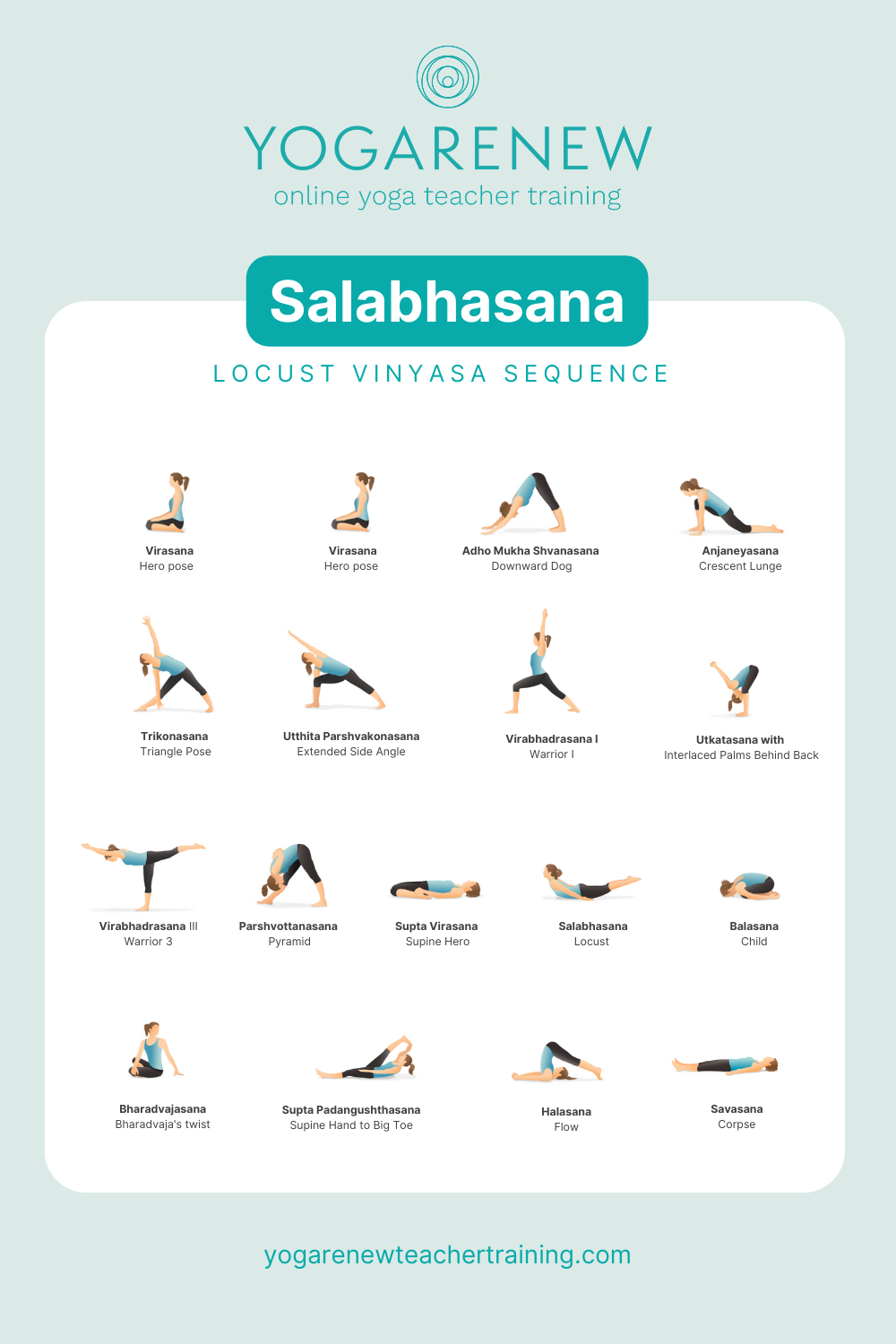 Yoga Class Sequence Building to Salabhasana