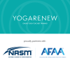 YogaRenew proudly partners with NASM + AFAA graphic